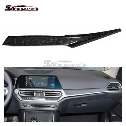 BMW 3 4 Series G20 G21 G22 Carbon Fiber Center Console Dashboard Trim (2022-2023)