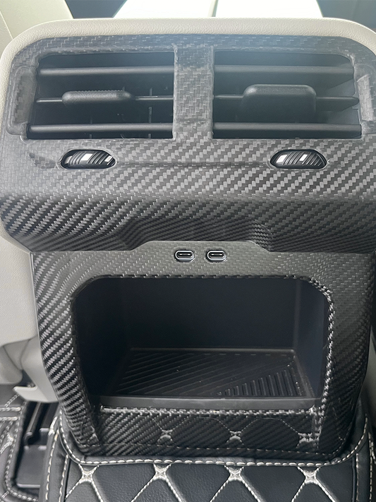 BMW 5 Series G60 G68 i5 M60 Carbon Fiber Rear Air Vent Frame Cover (2024+)