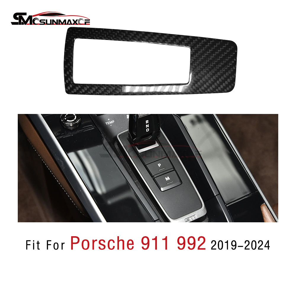 Porsche 911 992 Carbon Fiber Shift Panel Trim (2019-2024)