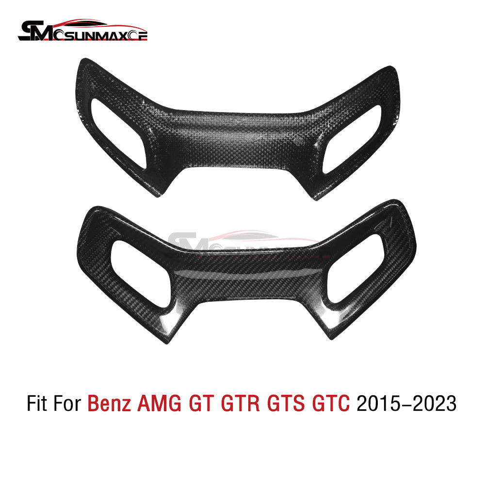 Real Carbon Fiber Seat Headrest Frame Cover for Mercedes AMG GT/GTS/GTR/GTC (2015-2023)