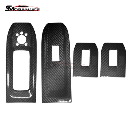 Lamborghini Urus Carbon Fiber Window Switch Panel Covers (2018-2025, 4pcs)
