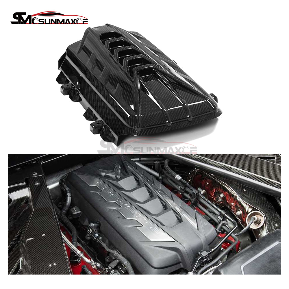 Corvette C8 Convertible Coupe Z51 Carbon Fiber Engine Bay Hood Cover (2020-2024)