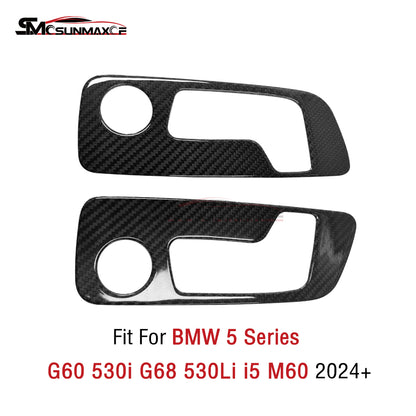 BMW 5 Series G60 Carbon Fiber Seat Adjustment Switch Trim (2024)