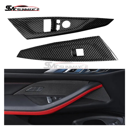 BMW 4 Series G22 Carbon Fiber Window Switch Panel Cover