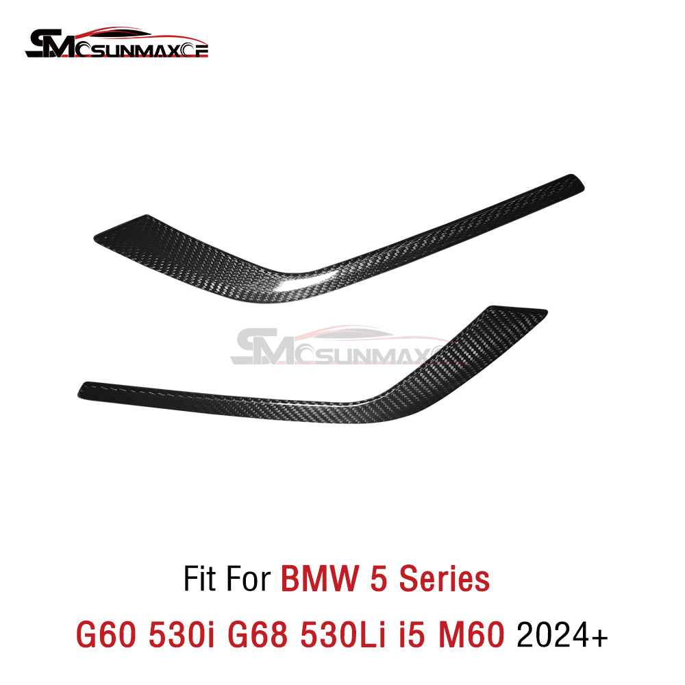 BMW 5 Series G60 Carbon Fiber Front Bumper Trim (2024+)