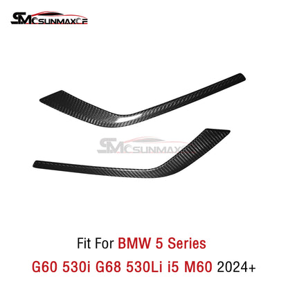 BMW 5 Series G60 Carbon Fiber Front Bumper Trim (2024+)