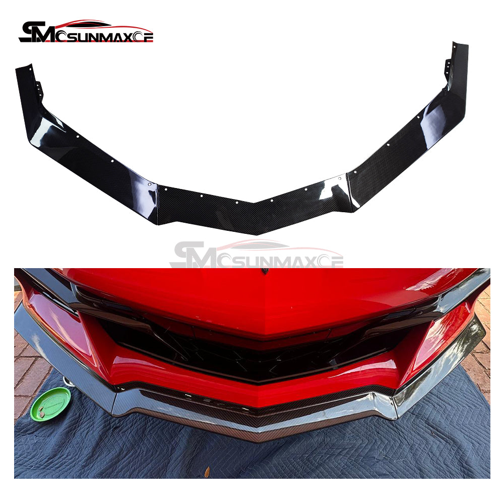 Chevrolet Corvette C8 Z06 Carbon Fiber Front Bumper Lip Splitter (2020-2024)