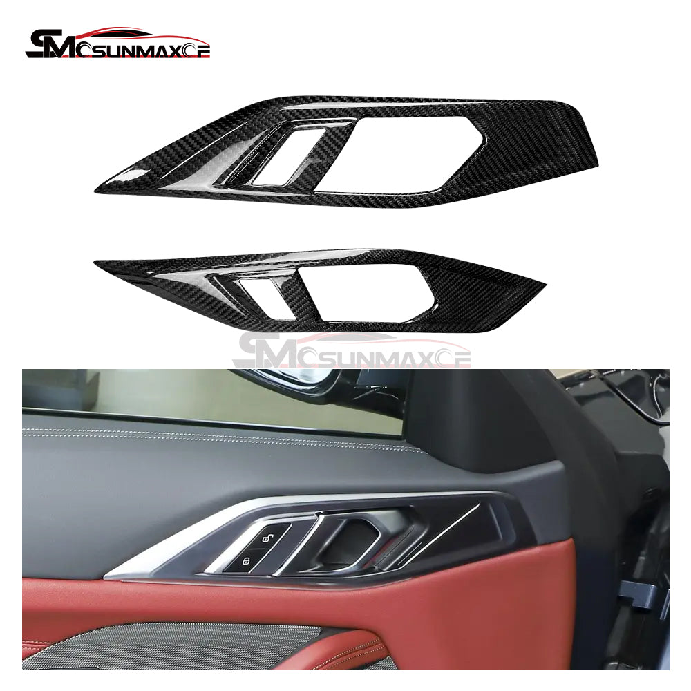 BMW 4 Series G22 G23 G24 Carbon Fiber Door Handle Frame Cover (2021)