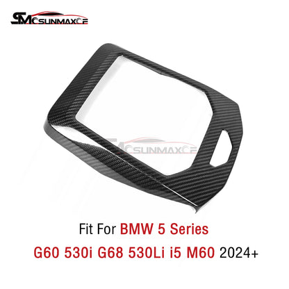 BMW 5 Series i5 M60 G60 G68 Carbon Fiber Center Console Panel Trim (2024)