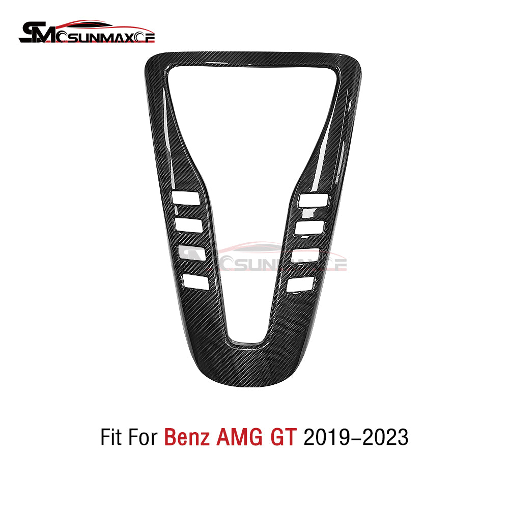 Carbon Fiber Center Console Panel Cover for Mercedes AMG GT/GTS/GTR (2019-2023)