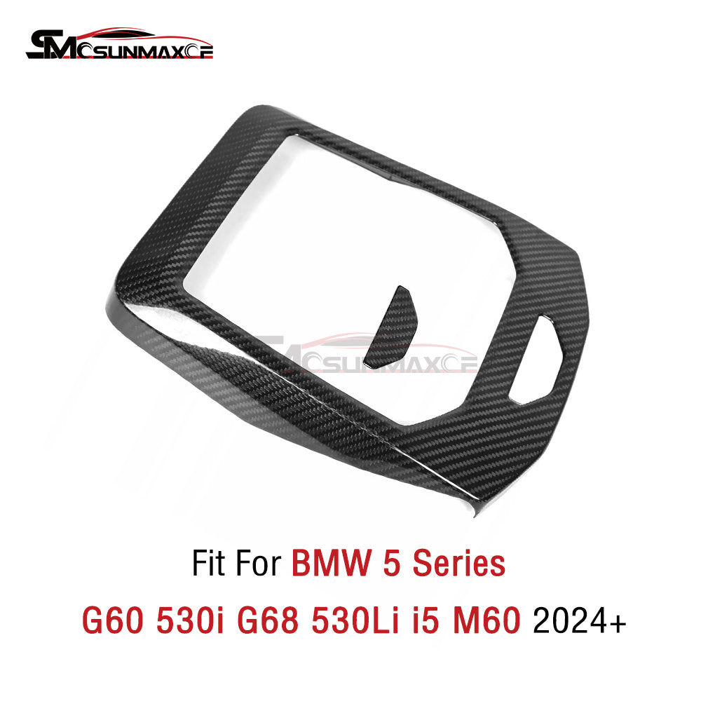 BMW 5 Series i5 M60 G60 G68 Carbon Fiber Center Console Cover (2024)