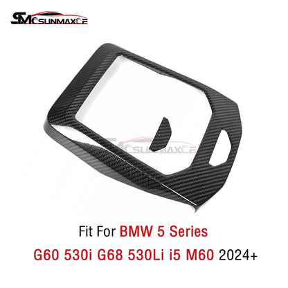 BMW 5 Series i5 M60 G60 G68 Carbon Fiber Center Console Cover (2024)