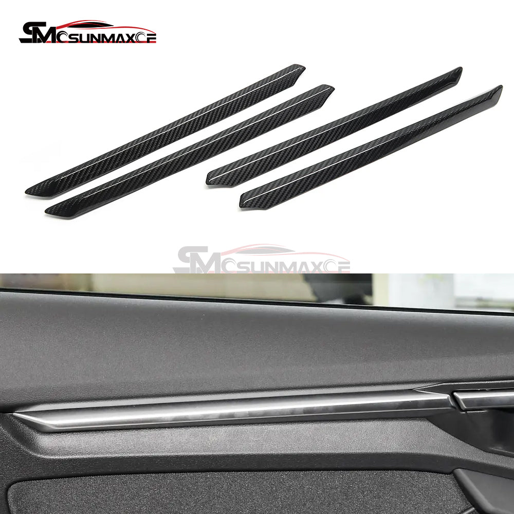 Audi A3 S3 RS3 8Y Carbon Fiber Door Panel Trim (4PCS, 2021-2024)