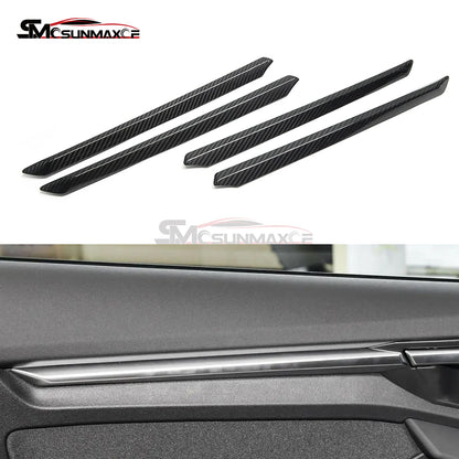 Audi A3 S3 RS3 8Y Carbon Fiber Door Panel Trim (4PCS, 2021-2024)